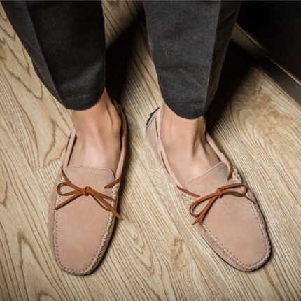 Zapatos Casuales de Cuero Tallas Grandes Hombre Gommino