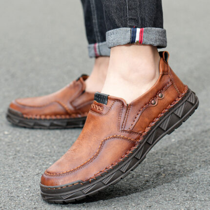 Zapatos informales para hombre, calzado diario sin cordones, talla grande