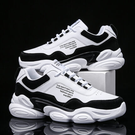 Zapatillas de deporte casuales para hombre, tendencia juvenil, suela gruesa, zapatos para papá