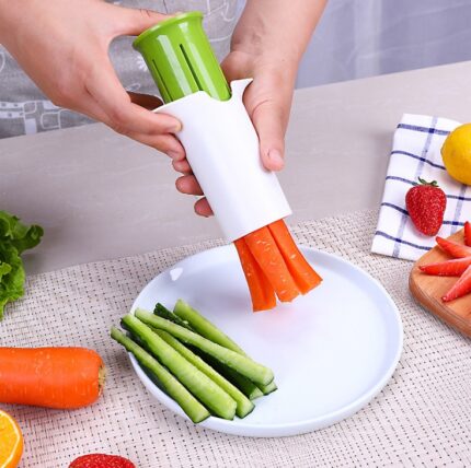 Cortadores de verduras creativos, fruta, cocina, pepino, zanahoria, divisor, rebanador de fresas, accesorios de utensilios de cocina