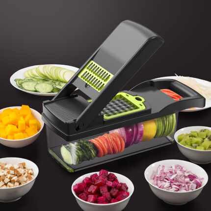 Cortador de verduras multifuncional para el hogar, cocina, rebanar y cortar en cubitos, artefacto de fruta